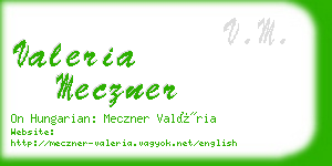 valeria meczner business card